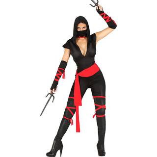 Black Ninja Warrior Lady Kostüm XS-S