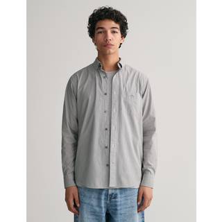 GANT Herre Regular fit klassisk poplin skjorte med bankerstriber (M)