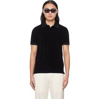 Tom Ford Cotton blend polo shirt - black - EU 54
