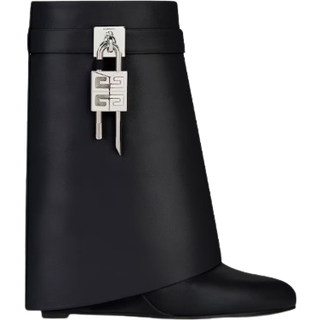 Givenchy Shark Lock leather ankle boots - black - EU 39