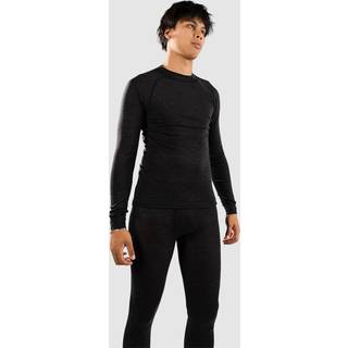 Thermowave Merino Warm Long Sleeve Shirt Merino undertøj Herrer størrelse L farve sort