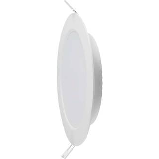 V-Tac 6W LED indbygningspanel - Hul: Ø11 cm, Mål: Ø12,5 cm, 230V - Dæmpbar : Ikke dæmpbar, Kulør : Varm