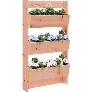 Plantevæg 60X18,5X110 Cm 3 Niveauer Massivt Fyrretræ - Douglasgran naturlig