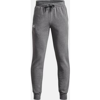 Under Armour Rival Fleece Boys' Joggers Castlerock Light Heather / White YMD (137 - 149 cm)