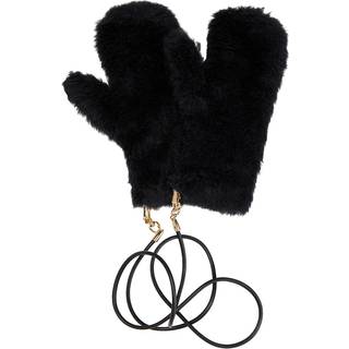 Max Mara Ombrato wool and silk-blend gloves - black - M/L