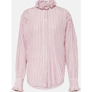 Marant Etoile Saoli striped cotton shirt - purple - XS