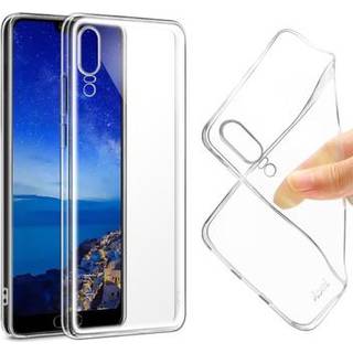Huawei P20 Imak Stealth TPU Cover med Beskyttelsesfilm - Gennemsigtig