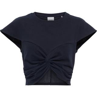 Isabel Marant Zineae cotton jersey crop top - black - L