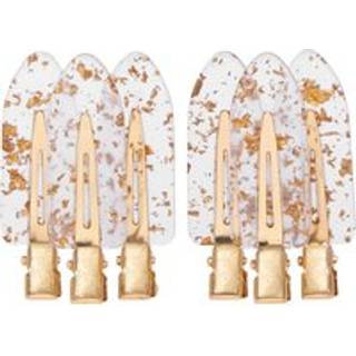 Brushworks Gold Flake No Crease Clips 6pcs