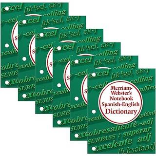 Merriam-Webster's notebook spansk-engelsk ordbogspakke på 6