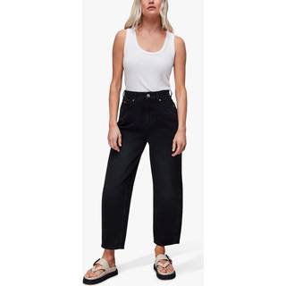 Whistles Whistles Black Petite Authentic Barrel Leg 100% Cotton Jeans