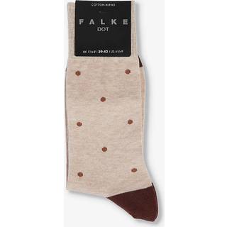 Falke Cotton Dot Sock Taupe Melange