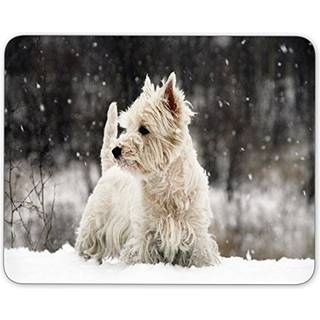 West Highland White Terrier Mouse Pad-Non-Slip Rubber Mousepad-Applies To Games Home School Office Mouse Pad