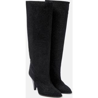 Isabel Marant Ririo suede knee-high boots - black - EU 38
