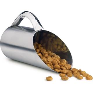 Pet Studio rustfrit st?l Matte finish Pet Scoops - Praktiske scoops til t?rhund og kattefoder - 5 """" 12 oz