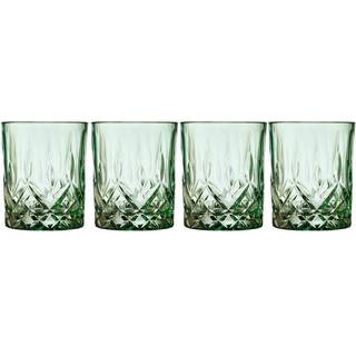 SORRENTO Farvet whiskyglas 4-pak - Grøn