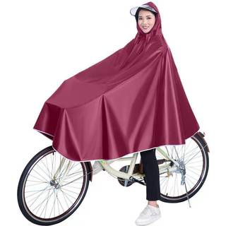 Vandtæt cykel-regnponcho Rød