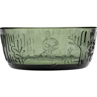 Moomin Iittala glasskål pine green 35 cl