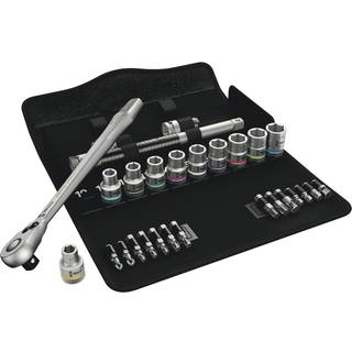Topnøglesæt med 1/2" □-tilslutningsfatning. Wera 8100 SC 8