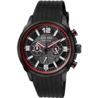 Citizen CA4386-10E Eco-Drive Chronograph Black Strap Watch - W38285