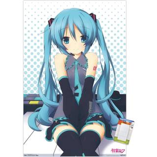 Trends International Hatsune Miku - Keys Wall Poster 22.375 """" X 34 """" Plakat & Mount Bundle