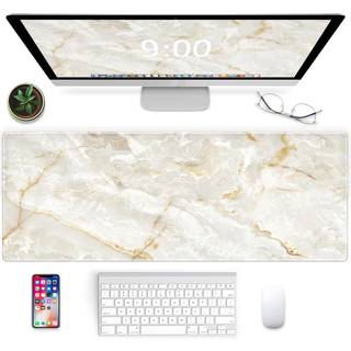 Galdas stor musepude marmor m?nster xxl xl stor musepudem?tte lang udvidet mousepad desk pad ikke-slips gummi mus puder syede kanter tynd pude (3