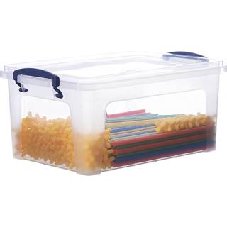 Superio Clear Plastic Storage Bin With L?g 6.6 QT Ikke-giftig BPA-gratis lugtfri arrang?ropbevaringsboks Stabelbar plastik til hjemmet garage sko
