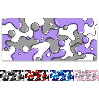 Kraken Gaming Mouse Pad Large Purple XXL Mouse Pad til spil - skrivebordsmåtte til tastatur - Tyk Artisan Mousepad til skrivebord (Lavendel Drip)