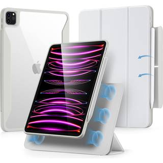 ESR til iPad Pro 12,9 tommer sag (2022/2021) iPad Pro 12.9 Sag 6./5. generation med blyantholder aftagelig magnetisk d?kning Vertical Stand Auto