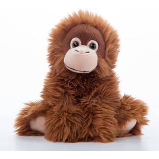 Den klappende zoologiske kvindelige orangutan udstoppede dyre plushie gaver til b?rn vilde onez dyreliv dyr orangutan plys leget?j 9 tommer