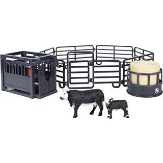 Big Country Toys 12-delt ranchesæt: Realistiske landbrugsdyrfigurer, 7-delt indhegning og håndteringsklemme til dyr, fra 3 år.