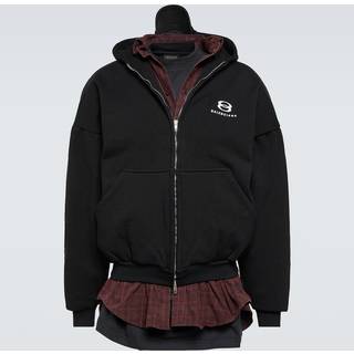Balenciaga Unity Sports Icon layered oversized hoodie - black - EU 44