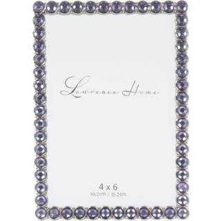 Lawrence rammer 4x6 sølvmetal gnistramme - midnatblå