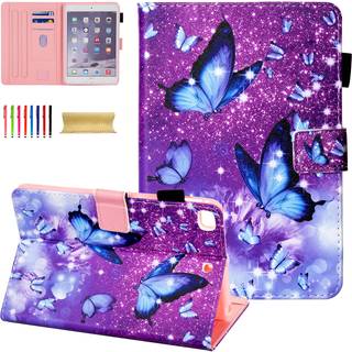 Dteck etui til iPad Mini 5/4/3/2/1 (7,9 tommer) - PU lder Folio tablettaske med [Auto Sleep Wake/Card Slots] Fold for at skabe stativ funktion B