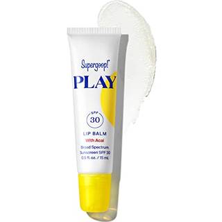 Supergo! Spela läppbalsam med ACAI - 0,5 fl oz -paket med 2 - SPF 30 PA Bred spektrum Solskyddsmedel - Hydrating Honey Shea Butter & Sunflower S