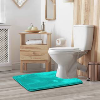 Clara Clark Bath Mat - Memory Foam Bath Mat - Blødt badeværelse tæppe - Non Slip and Super Absorbent - Hurtig tørremaskine Vaskbar bademåtte - Ko