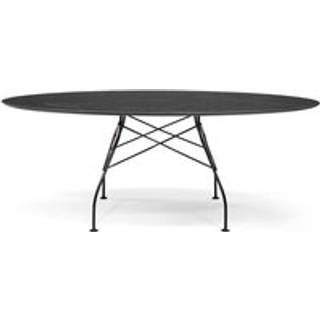 Kartell Glossy spisebord - 192x118 cm. - Black - sort stel