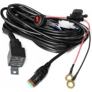 Kabel med afbryder til LEDlife arbejdslampe - 1 lampe, 15A, DT06-2S stik