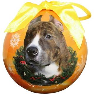 Pit Bull Christmas Ornament Shatter Proof Ball Let at personalisere sig for pit bull -elskere