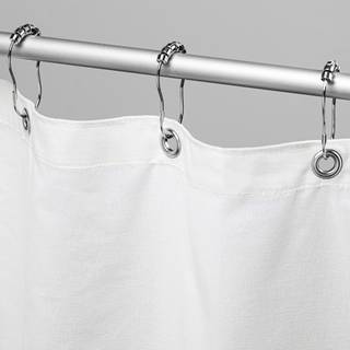 Bean Products Cotton Stall Broes Gardin (White) [36 """" X 74 """"] Alle naturlige materialer fungerer med badekarbad og båsbrusere