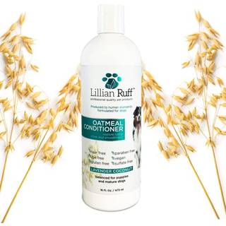 Lillian Ruff Beroligende havregryn Pet Conditioner til t?r hud & kl?ehj?lp med aloe & Hydrating essentielle olier - Genopfyld fugt og deodorize -