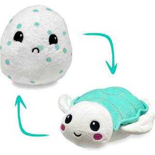 Hatchkinz | Vendbar havskildpadde til Egg Plushie | Happy + Sad | Vis dit hum?r | Stresslindring Plush 7 """"