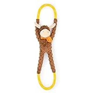 Zippypaws - Ropetugz Squeaky and Plush Rope Tug Dog Leget?j - Moose