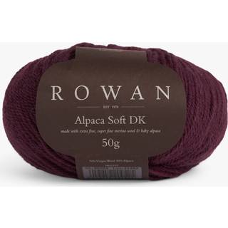 Rowan Alpaca Soft DK 223 Blossom Indhold: 70% Ren, ny uld, 30% Alpaca Vægt/længde: 50 gram = ca. 125 meter Anbefalede pinde: 4,00 mm Strikkefasthed: 10 x 10 cm = 22 m x 30 p Vaskes i hånden / Tåler ikke tørretumbler / Tørres flat.