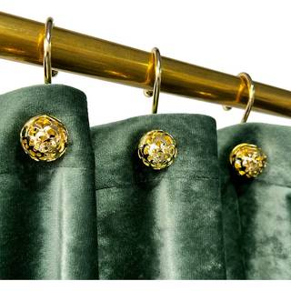 Tamgho knust fløjl bruser gardin mørkegrøn luksus bruseforhæng med guld decro metal kroge maskine vaskbart tykt stof badeværelse gardin 72x72