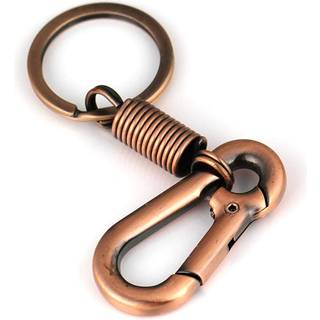 Maycom Retro Style Simple Strong Carabiner Shape Keychain Key Chain Ring Keying KeyFob Key Holder (Copper)