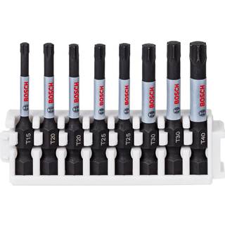 BOSCH Impact Control Power bitssæt, 8 dele, 1 x T15; 2 x T20; 2 x T25; 2 x T30; 1 x T40 50 mm