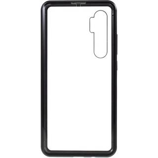 Xiaomi Mi Note 10 Lite 360⁰ Magnetisk Metal Cover m. Glas Bagside & Forside - Sort