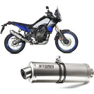 Storm Oval Lyddæmper i rustfrit stål