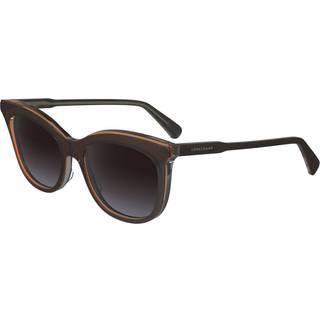 LONGCHAMP Kvinde LO738S 210 Solbriller Acetat Brun Grå Cat Eye Normal Normal
